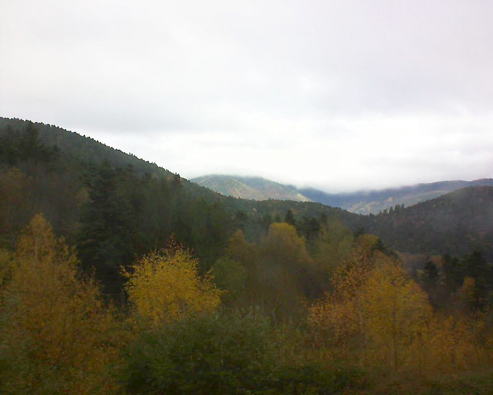 Le petit ballon vu depuis le Domaine Langmatt à Murbach le 17.11.2017 à 11:30 Le petit ballon (Alsace, Vosges) le 17.11.2017 à 11:30