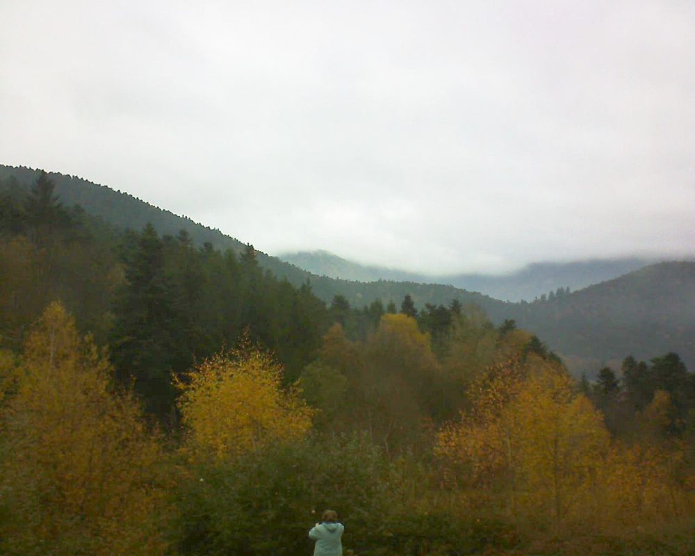 Le petit ballon vu depuis le Domaine Langmatt à Murbach le 17.11.2017 à 13:30 Le petit ballon (Alsace, Vosges) le 17.11.2017 à 13:30