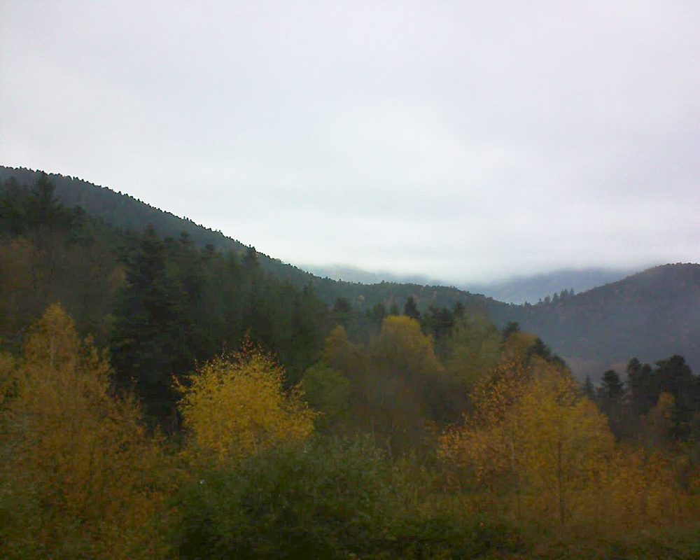 Le petit ballon vu depuis le Domaine Langmatt à Murbach le 17.11.2017 à 14:30 Le petit ballon (Alsace, Vosges) le 17.11.2017 à 14:30