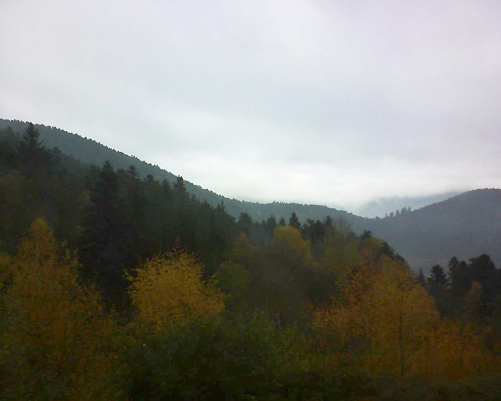 Le petit ballon vu depuis le Domaine Langmatt à Murbach le 17.11.2017 à 15:00 Le petit ballon (Alsace, Vosges) le 17.11.2017 à 15:00