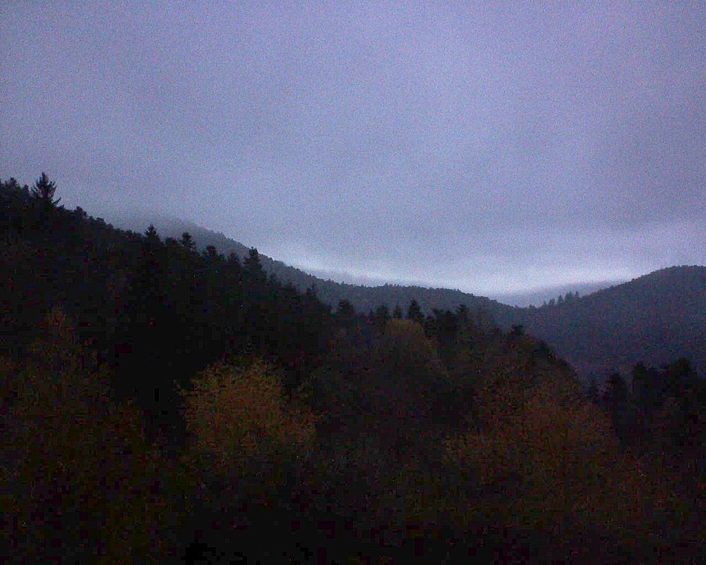 Le petit ballon vu depuis le Domaine Langmatt à Murbach le 17.11.2017 à 17:00 Le petit ballon (Alsace, Vosges) le 17.11.2017 à 17:00