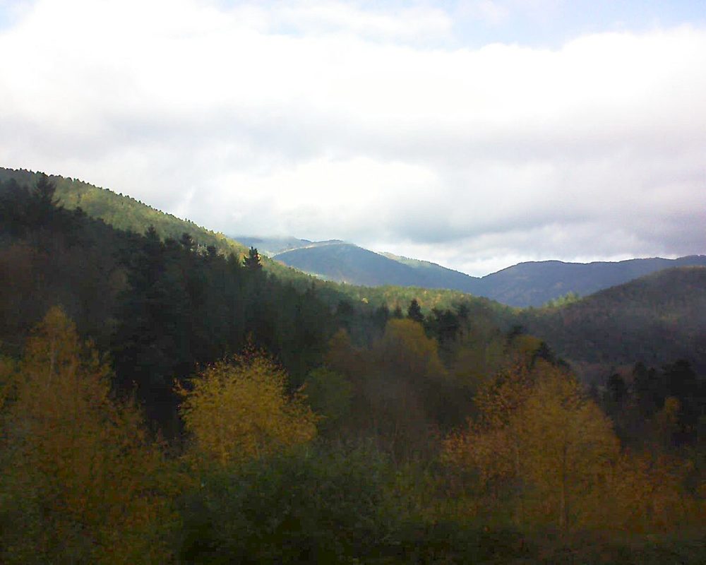Le petit ballon vu depuis le Domaine Langmatt à Murbach le 18.11.2017 à 11:45 Le petit ballon (Alsace, Vosges) le 18.11.2017 à 11:45