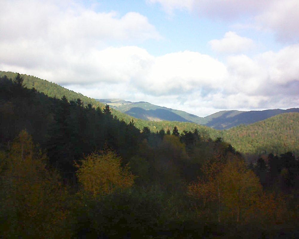 Le petit ballon vu depuis le Domaine Langmatt à Murbach le 18.11.2017 à 12:00 Le petit ballon (Alsace, Vosges) le 18.11.2017 à 12:00