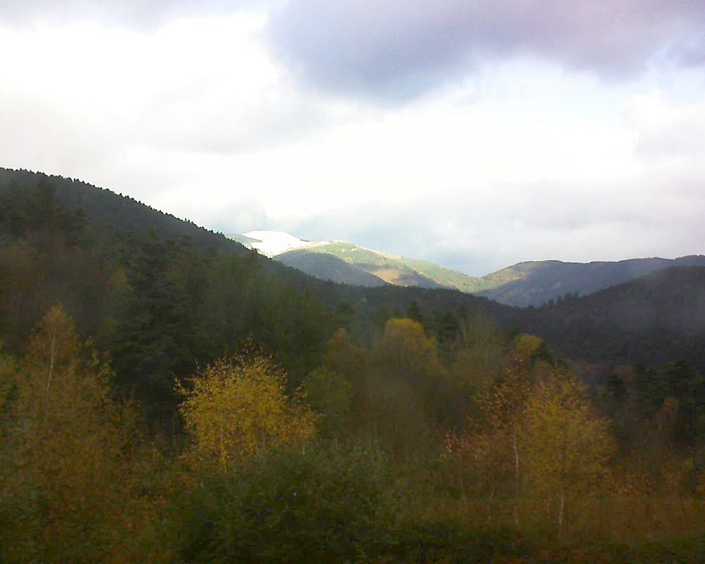 Le petit ballon vu depuis le Domaine Langmatt à Murbach le 19.11.2017 à 10:45 Le petit ballon (Alsace, Vosges) le 19.11.2017 à 10:45