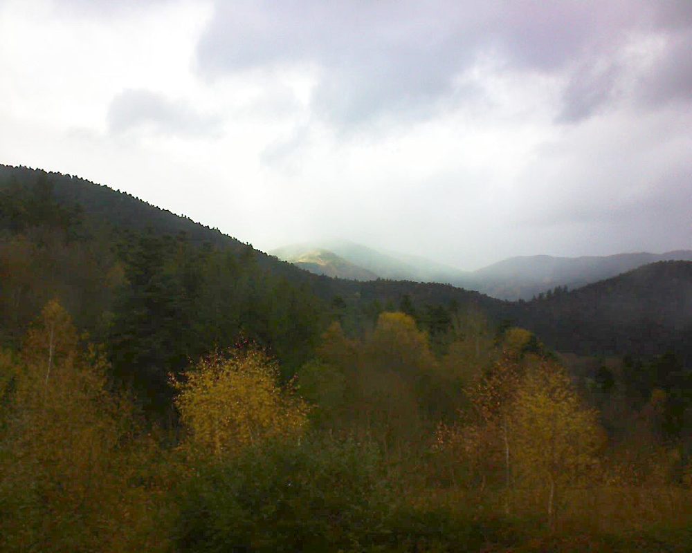 Le petit ballon vu depuis le Domaine Langmatt à Murbach le 19.11.2017 à 13:00 Le petit ballon (Alsace, Vosges) le 19.11.2017 à 13:00