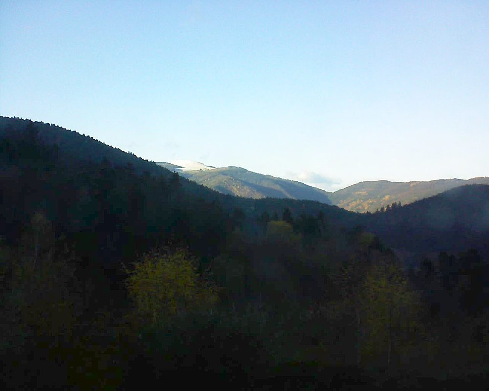 Le petit ballon vu depuis le Domaine Langmatt à Murbach le 19.11.2017 à 15:30 Le petit ballon (Alsace, Vosges) le 19.11.2017 à 15:30