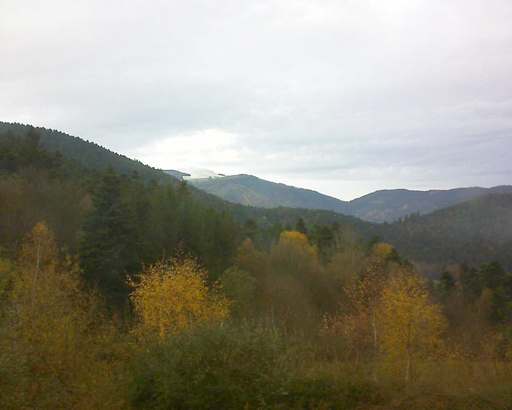 Le petit ballon vu depuis le Domaine Langmatt à Murbach le 20.11.2017 à 14:30 Le petit ballon (Alsace, Vosges) le 20.11.2017 à 14:30