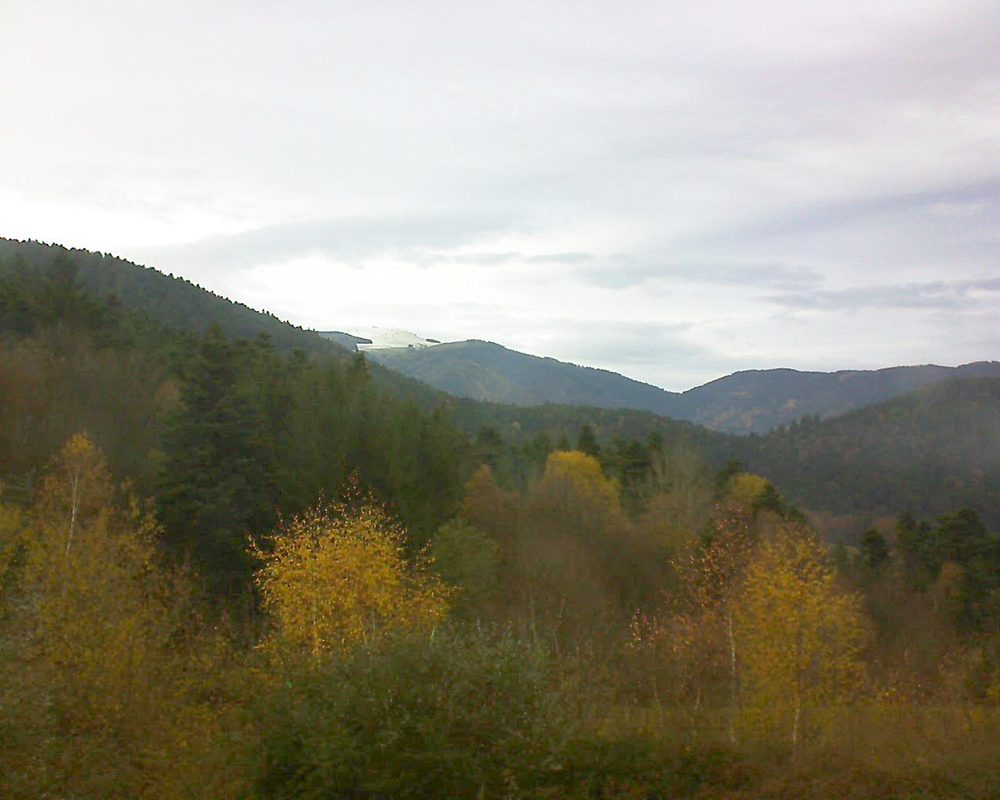 Le petit ballon vu depuis le Domaine Langmatt à Murbach le 20.11.2017 à 15:00 Le petit ballon (Alsace, Vosges) le 20.11.2017 à 15:00