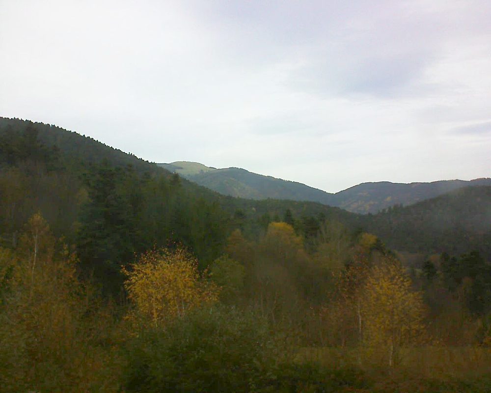 Le petit ballon vu depuis le Domaine Langmatt à Murbach le 21.11.2017 à 14:30 Le petit ballon (Alsace, Vosges) le 21.11.2017 à 14:30