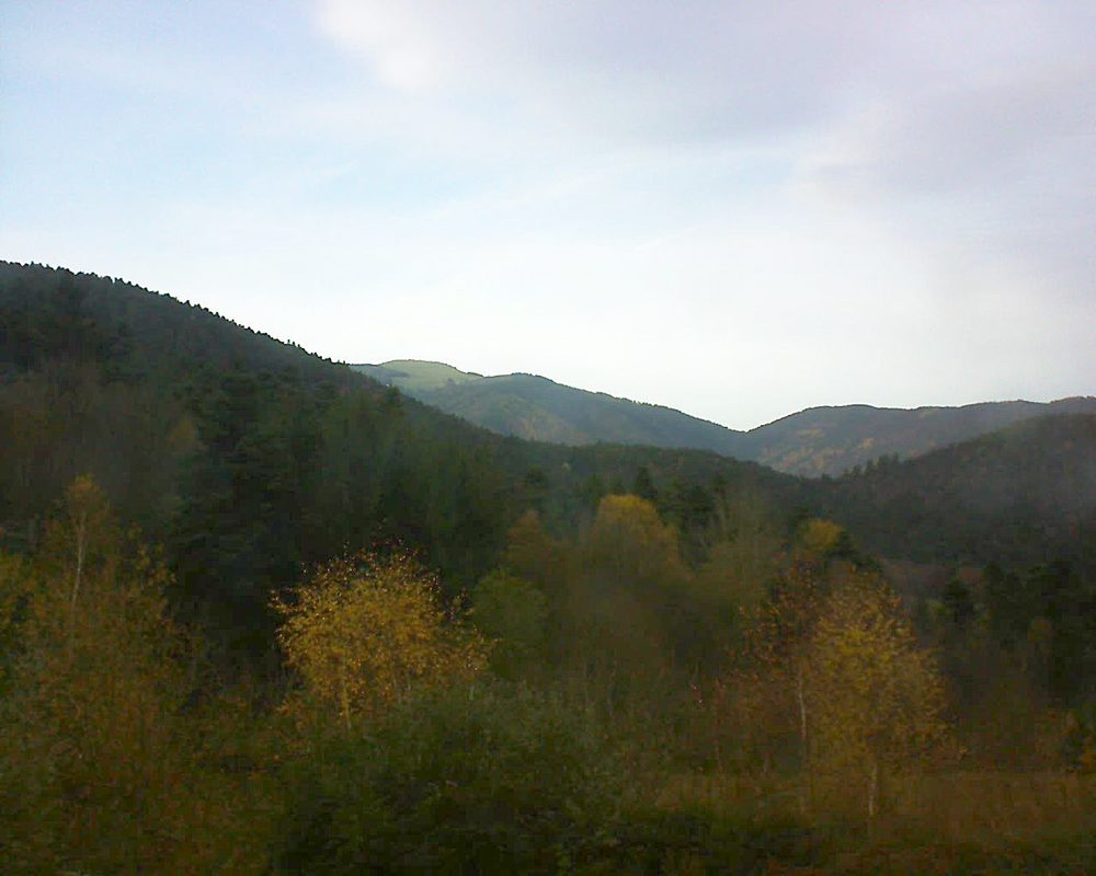 Le petit ballon vu depuis le Domaine Langmatt à Murbach le 21.11.2017 à 15:15 Le petit ballon (Alsace, Vosges) le 21.11.2017 à 15:15