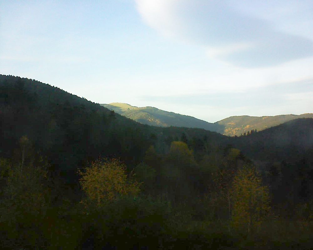 Le petit ballon vu depuis le Domaine Langmatt à Murbach le 21.11.2017 à 16:00 Le petit ballon (Alsace, Vosges) le 21.11.2017 à 16:00