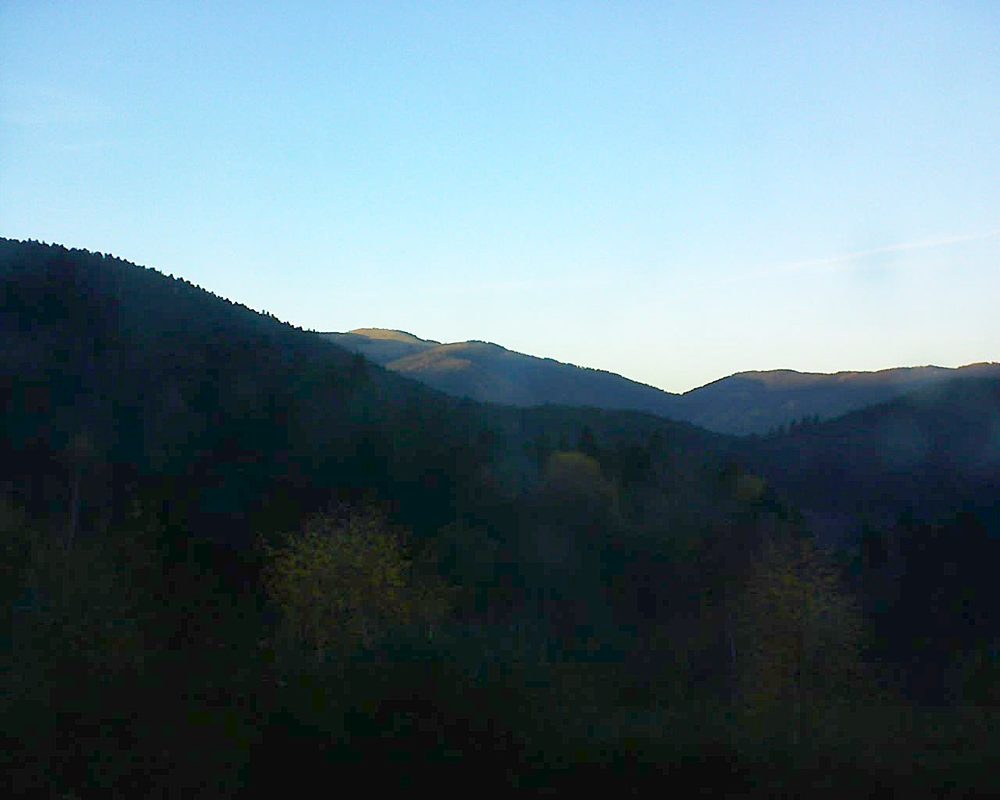 Le petit ballon vu depuis le Domaine Langmatt à Murbach le 22.11.2017 à 16:30 Le petit ballon (Alsace, Vosges) le 22.11.2017 à 16:30