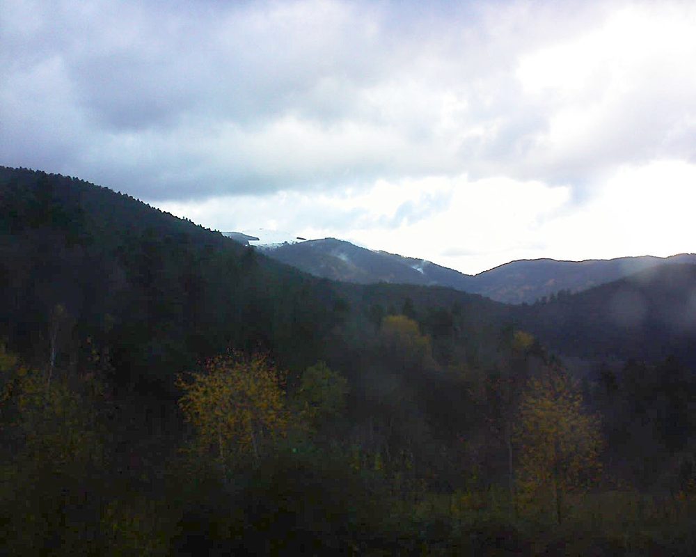 Le petit ballon vu depuis le Domaine Langmatt à Murbach le 25.11.2017 à 15:15 Le petit ballon (Alsace, Vosges) le 25.11.2017 à 15:15