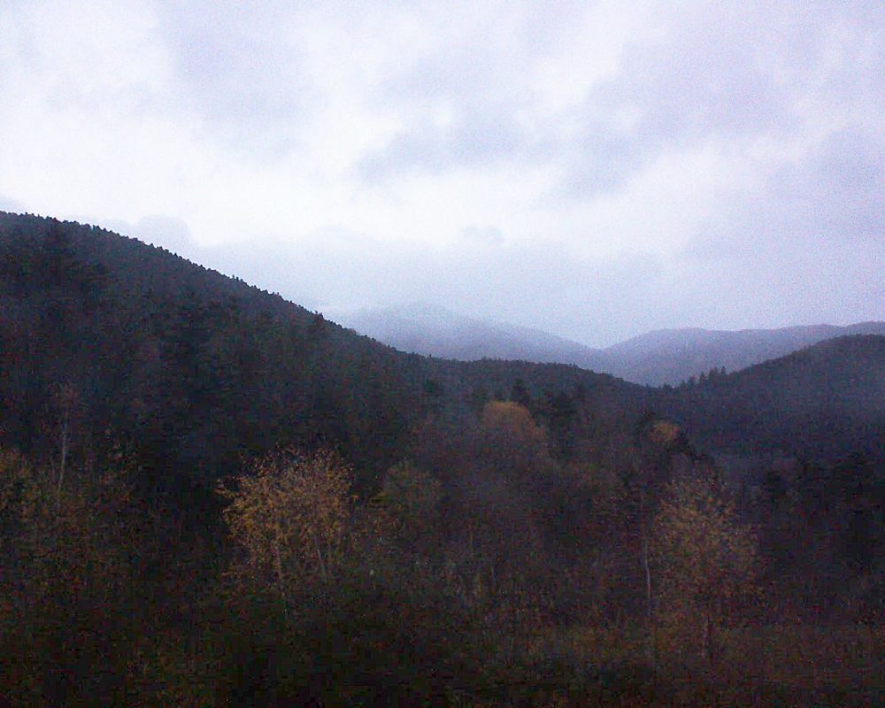 Le petit ballon vu depuis le Domaine Langmatt à Murbach le 25.11.2017 à 17:00 Le petit ballon (Alsace, Vosges) le 25.11.2017 à 17:00