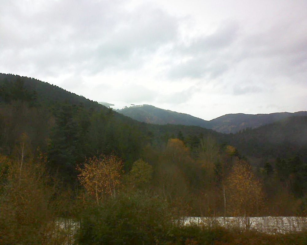Le petit ballon vu depuis le Domaine Langmatt à Murbach le 27.11.2017 à 15:00 Le petit ballon (Alsace, Vosges) le 27.11.2017 à 15:00