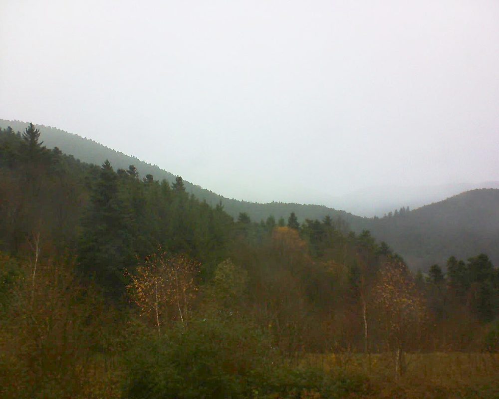 Le petit ballon vu depuis le Domaine Langmatt à Murbach le 28.11.2017 à 10:45 Le petit ballon (Alsace, Vosges) le 28.11.2017 à 10:45