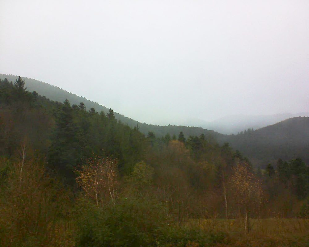 Le petit ballon vu depuis le Domaine Langmatt à Murbach le 28.11.2017 à 11:30 Le petit ballon (Alsace, Vosges) le 28.11.2017 à 11:30