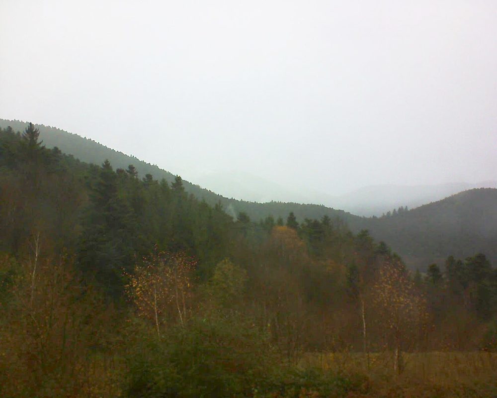 Le petit ballon vu depuis le Domaine Langmatt à Murbach le 28.11.2017 à 13:30 Le petit ballon (Alsace, Vosges) le 28.11.2017 à 13:30