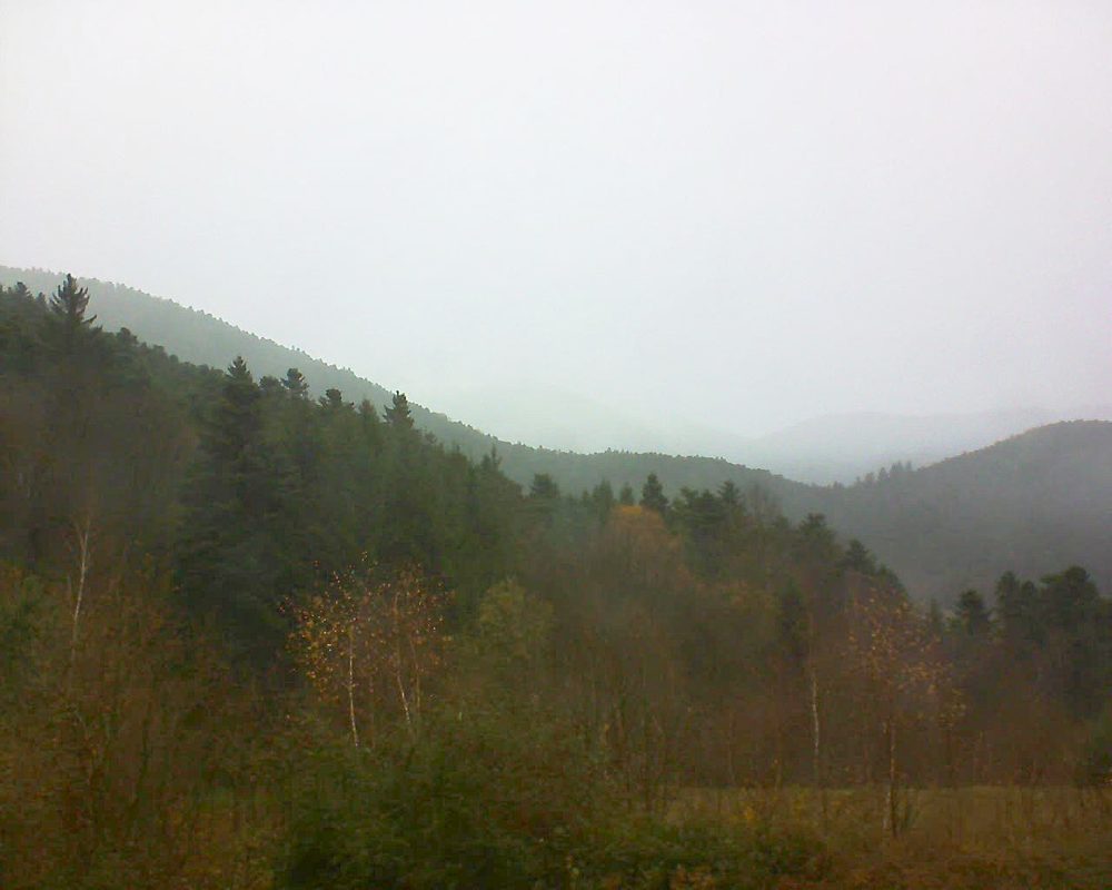 Le petit ballon vu depuis le Domaine Langmatt à Murbach le 28.11.2017 à 13:45 Le petit ballon (Alsace, Vosges) le 28.11.2017 à 13:45