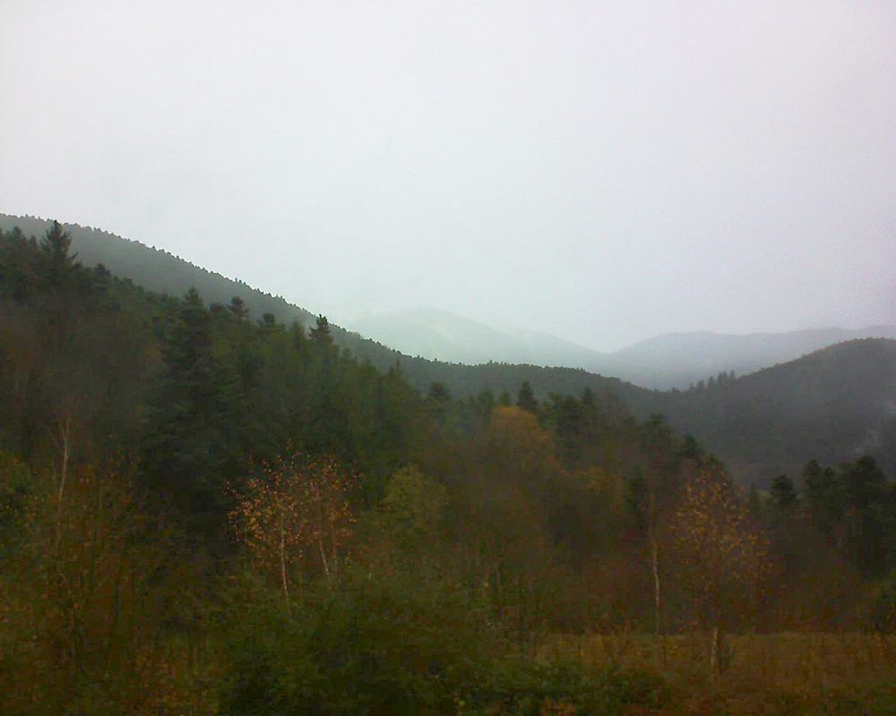 Le petit ballon vu depuis le Domaine Langmatt à Murbach le 28.11.2017 à 14:00 Le petit ballon (Alsace, Vosges) le 28.11.2017 à 14:00