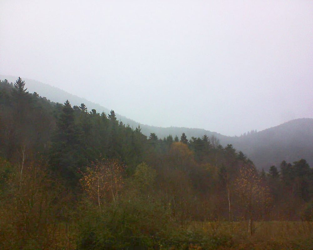 Le petit ballon vu depuis le Domaine Langmatt à Murbach le 28.11.2017 à 15:00 Le petit ballon (Alsace, Vosges) le 28.11.2017 à 15:00