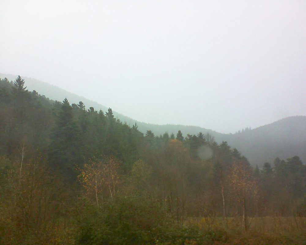 Le petit ballon vu depuis le Domaine Langmatt à Murbach le 28.11.2017 à 15:30 Le petit ballon (Alsace, Vosges) le 28.11.2017 à 15:30