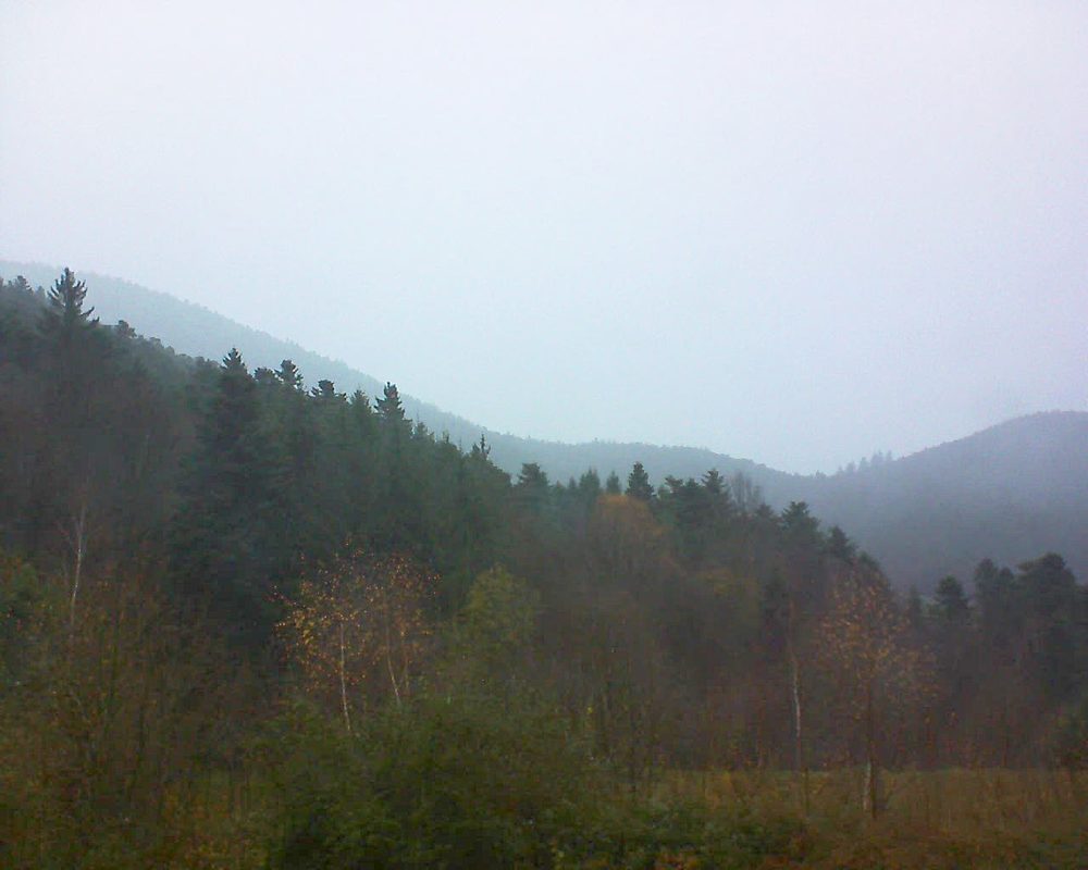 Le petit ballon vu depuis le Domaine Langmatt à Murbach le 28.11.2017 à 16:00 Le petit ballon (Alsace, Vosges) le 28.11.2017 à 16:00