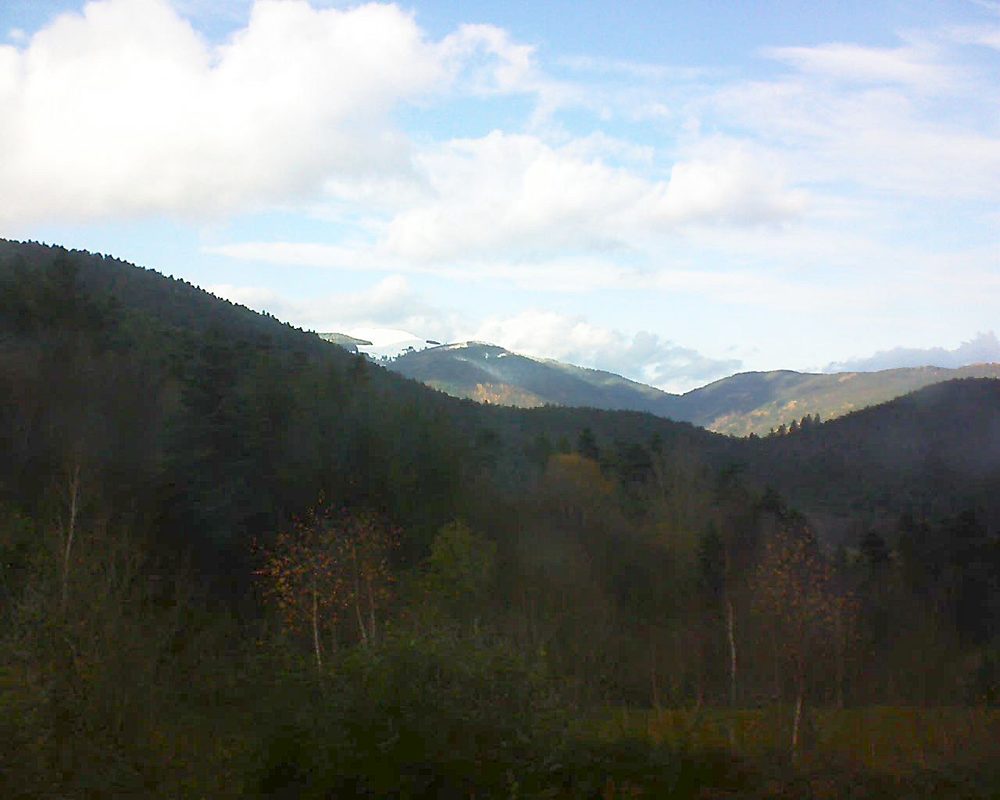 Le petit ballon vu depuis le Domaine Langmatt à Murbach le 29.11.2017 à 14:15 Le petit ballon (Alsace, Vosges) le 29.11.2017 à 14:15