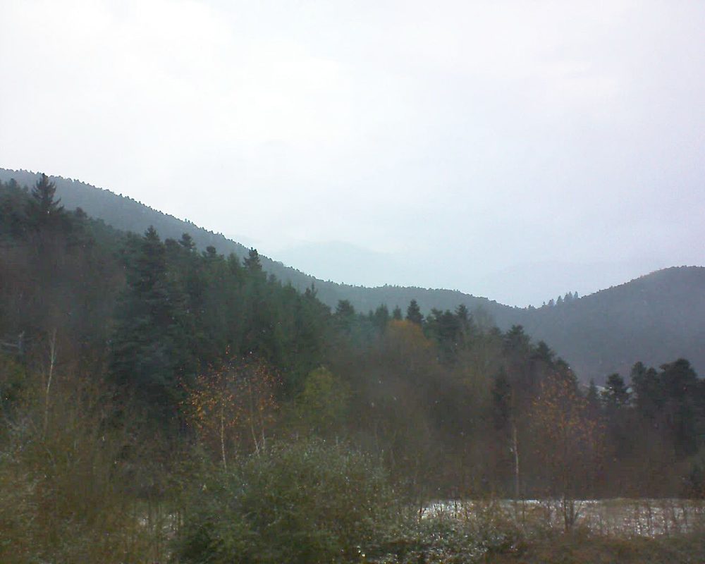 Le petit ballon vu depuis le Domaine Langmatt à Murbach le 30.11.2017 à 09:30 Le petit ballon (Alsace, Vosges) le 30.11.2017 à 09:30