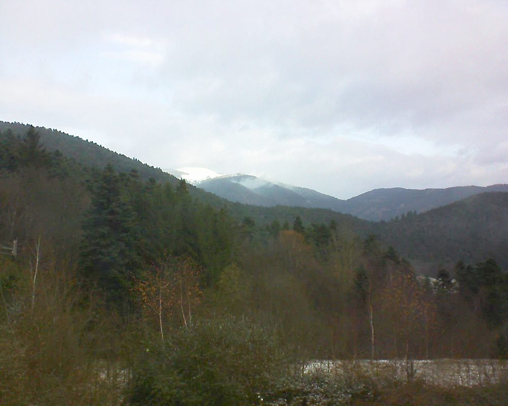 Le petit ballon vu depuis le Domaine Langmatt à Murbach le 30.11.2017 à 10:15 Le petit ballon (Alsace, Vosges) le 30.11.2017 à 10:15