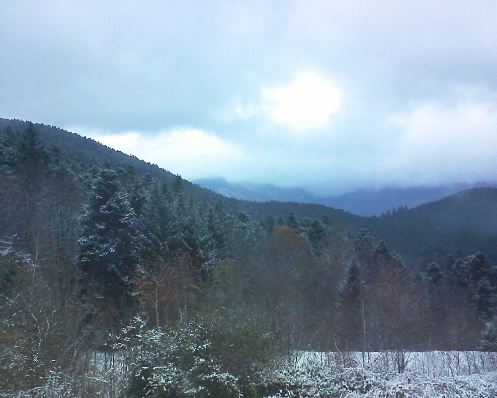 Le petit ballon vu depuis le Domaine Langmatt à Murbach le 01.12.2017 à 16:30 Le petit ballon (Alsace, Vosges) le 01.12.2017 à 16:30