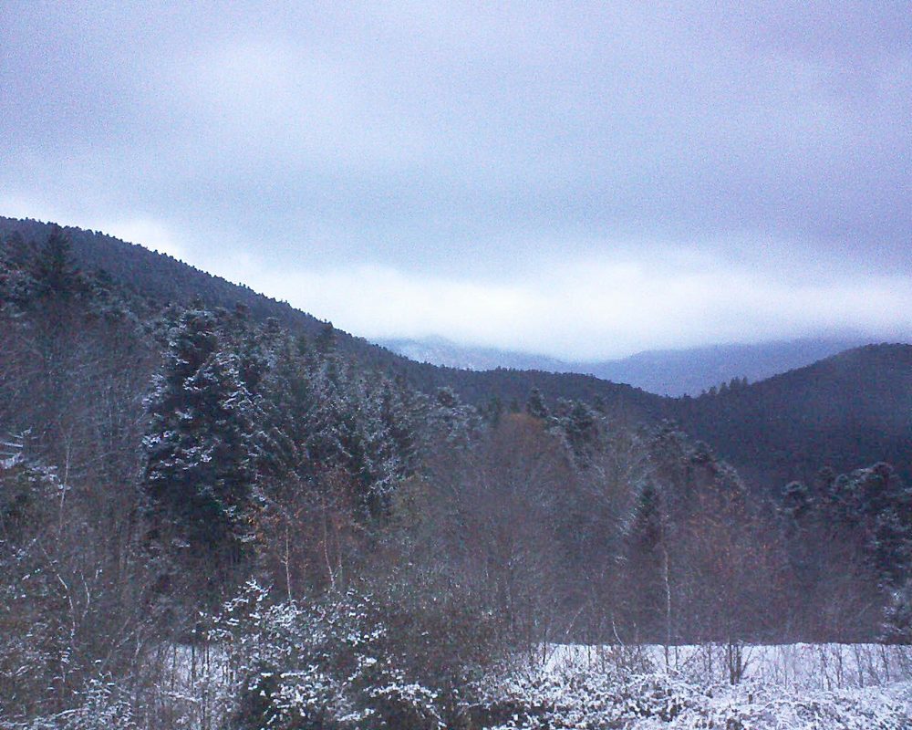 Le petit ballon vu depuis le Domaine Langmatt à Murbach le 01.12.2017 à 16:45 Le petit ballon (Alsace, Vosges) le 01.12.2017 à 16:45