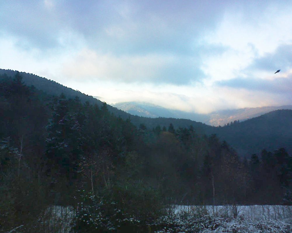 Le petit ballon vu depuis le Domaine Langmatt à Murbach le 02.12.2017 à 16:00 Le petit ballon (Alsace, Vosges) le 02.12.2017 à 16:00