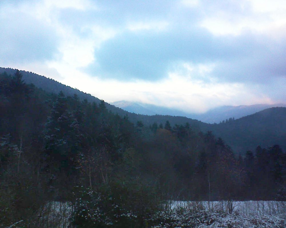 Le petit ballon vu depuis le Domaine Langmatt à Murbach le 02.12.2017 à 16:15 Le petit ballon (Alsace, Vosges) le 02.12.2017 à 16:15