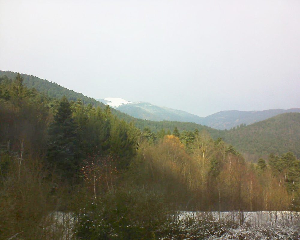 Le petit ballon vu depuis le Domaine Langmatt à Murbach le 03.12.2017 à 13:15 Le petit ballon (Alsace, Vosges) le 03.12.2017 à 13:15