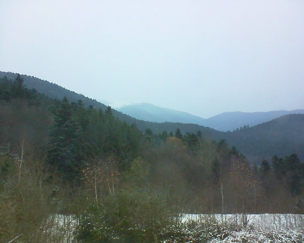 Le petit ballon vu depuis le Domaine Langmatt à Murbach le 03.12.2017 à 16:00 Le petit ballon (Alsace, Vosges) le 03.12.2017 à 16:00