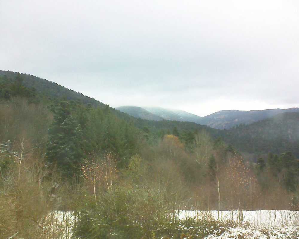 Le petit ballon vu depuis le Domaine Langmatt à Murbach le 04.12.2017 à 11:15 Le petit ballon (Alsace, Vosges) le 04.12.2017 à 11:15