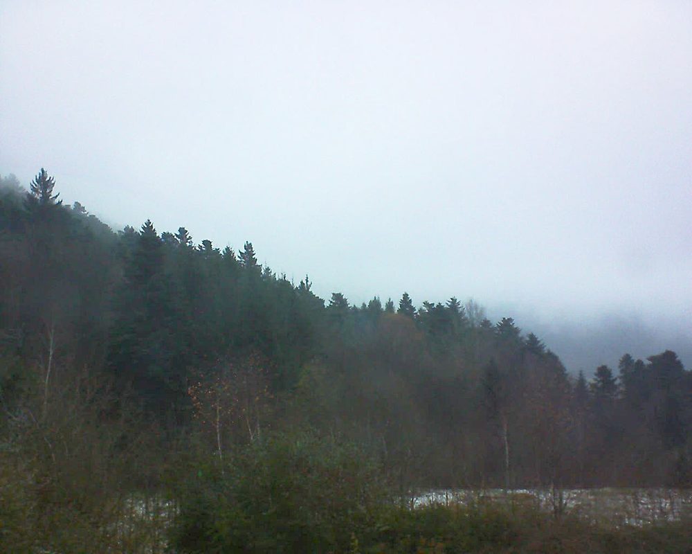 Le petit ballon vu depuis le Domaine Langmatt à Murbach le 05.12.2017 à 16:00 Le petit ballon (Alsace, Vosges) le 05.12.2017 à 16:00
