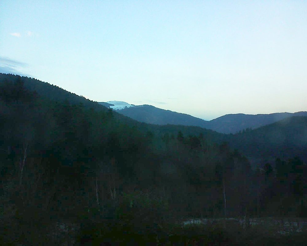 Le petit ballon vu depuis le Domaine Langmatt à Murbach le 07.12.2017 à 16:30 Le petit ballon (Alsace, Vosges) le 07.12.2017 à 16:30
