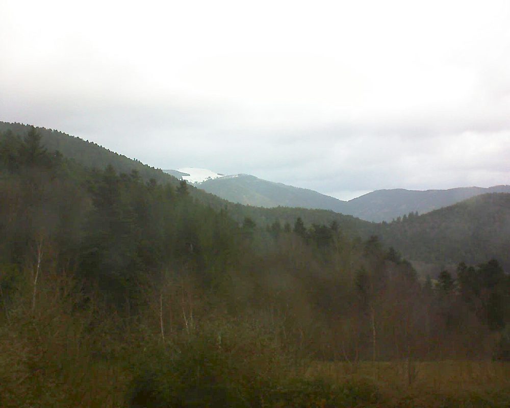 Le petit ballon vu depuis le Domaine Langmatt à Murbach le 08.12.2017 à 11:30 Le petit ballon (Alsace, Vosges) le 08.12.2017 à 11:30
