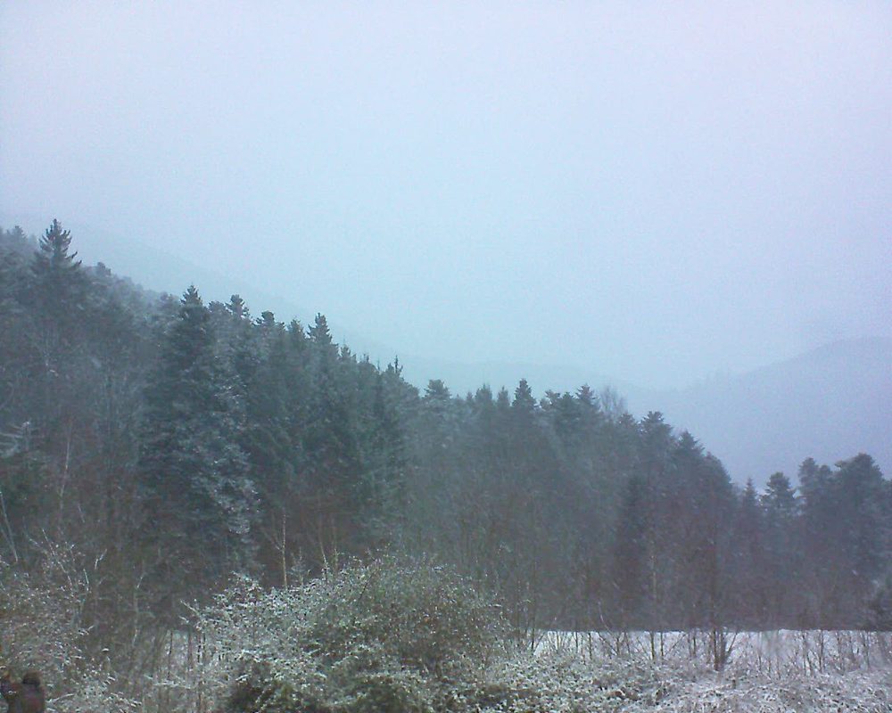 Le petit ballon vu depuis le Domaine Langmatt à Murbach le 08.12.2017 à 15:30 Le petit ballon (Alsace, Vosges) le 08.12.2017 à 15:30