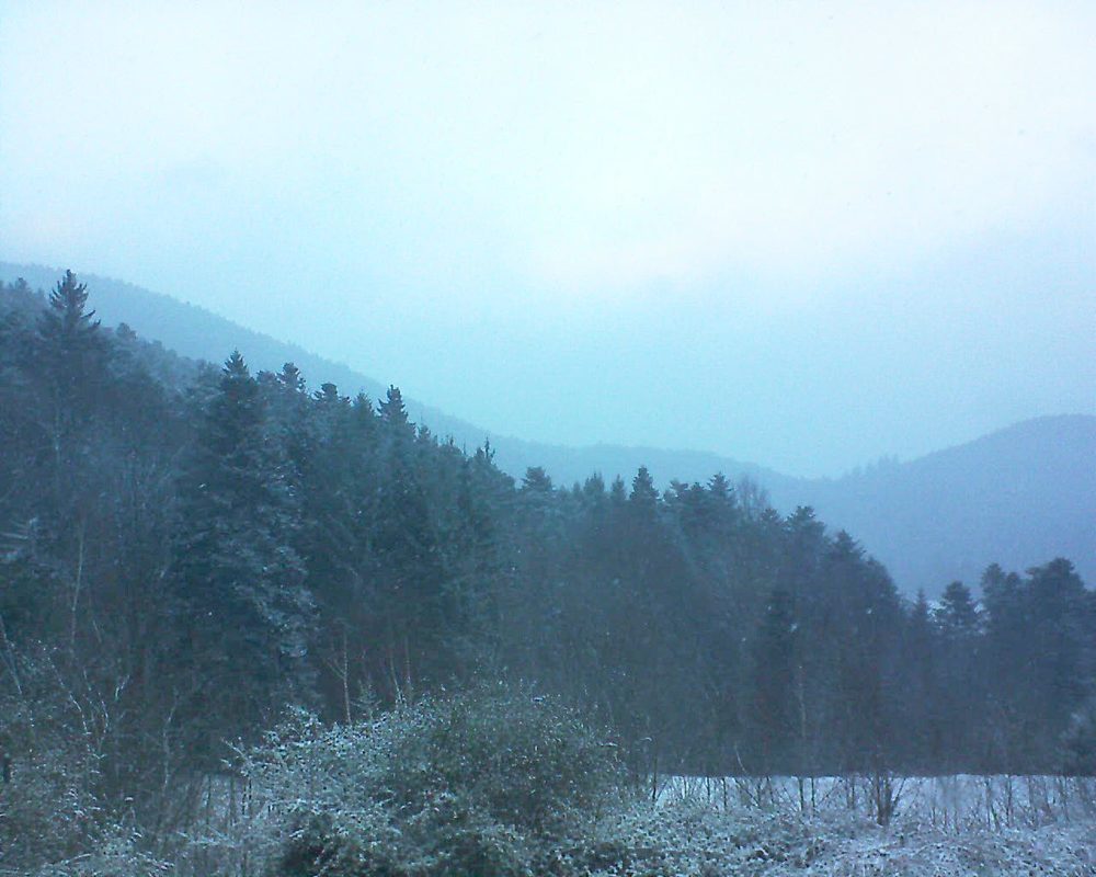 Le petit ballon vu depuis le Domaine Langmatt à Murbach le 08.12.2017 à 16:00 Le petit ballon (Alsace, Vosges) le 08.12.2017 à 16:00