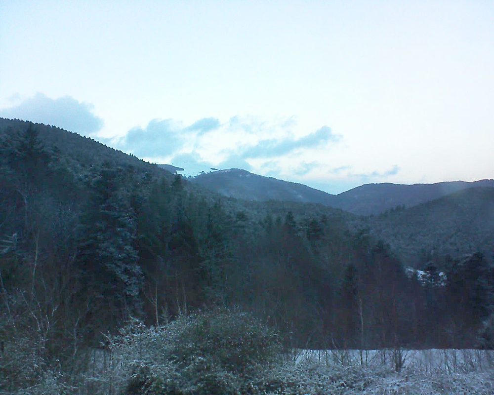Le petit ballon vu depuis le Domaine Langmatt à Murbach le 08.12.2017 à 16:30 Le petit ballon (Alsace, Vosges) le 08.12.2017 à 16:30