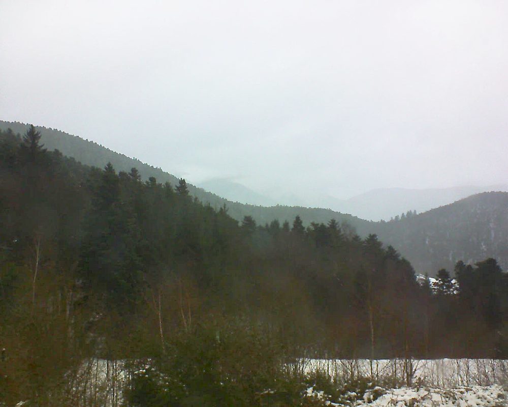 Le petit ballon vu depuis le Domaine Langmatt à Murbach le 10.12.2017 à 11:45 Le petit ballon (Alsace, Vosges) le 10.12.2017 à 11:45