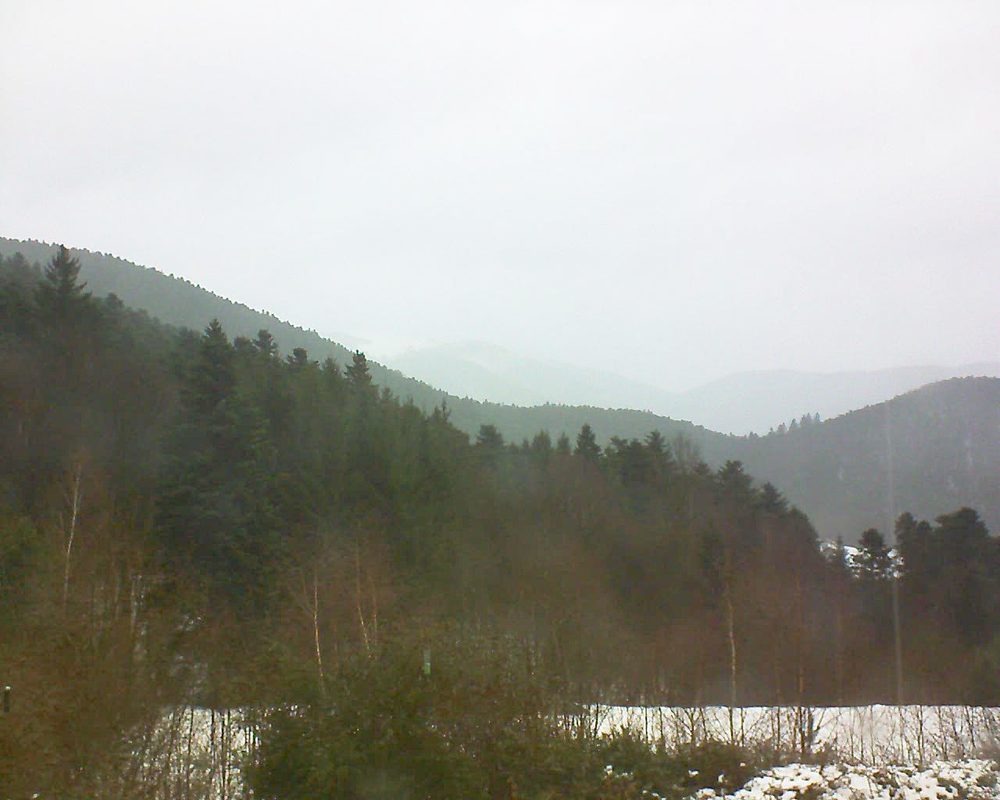 Le petit ballon vu depuis le Domaine Langmatt à Murbach le 10.12.2017 à 13:00 Le petit ballon (Alsace, Vosges) le 10.12.2017 à 13:00