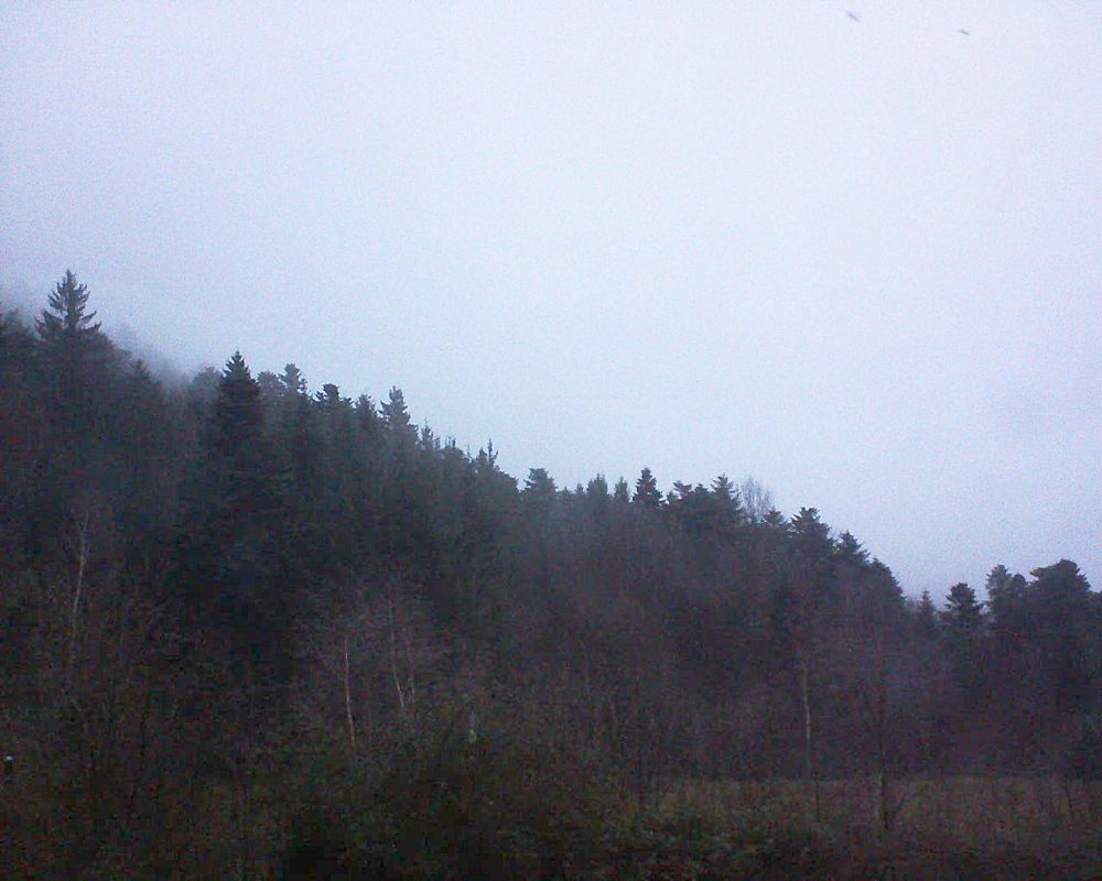 Le petit ballon vu depuis le Domaine Langmatt à Murbach le 11.12.2017 à 08:30 Le petit ballon (Alsace, Vosges) le 11.12.2017 à 08:30