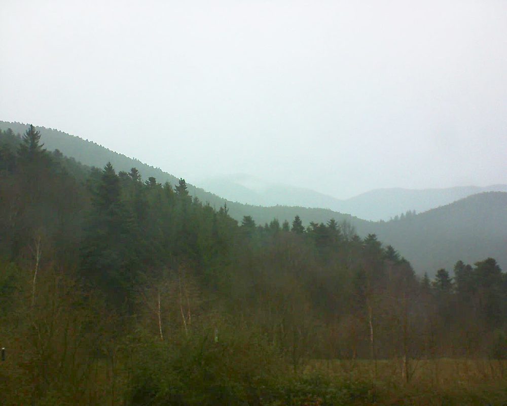 Le petit ballon vu depuis le Domaine Langmatt à Murbach le 11.12.2017 à 15:00 Le petit ballon (Alsace, Vosges) le 11.12.2017 à 15:00