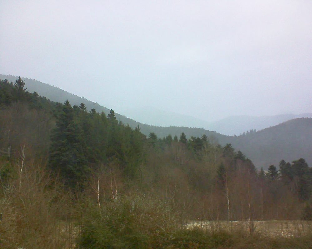 Le petit ballon vu depuis le Domaine Langmatt à Murbach le 12.12.2017 à 09:15 Le petit ballon (Alsace, Vosges) le 12.12.2017 à 09:15
