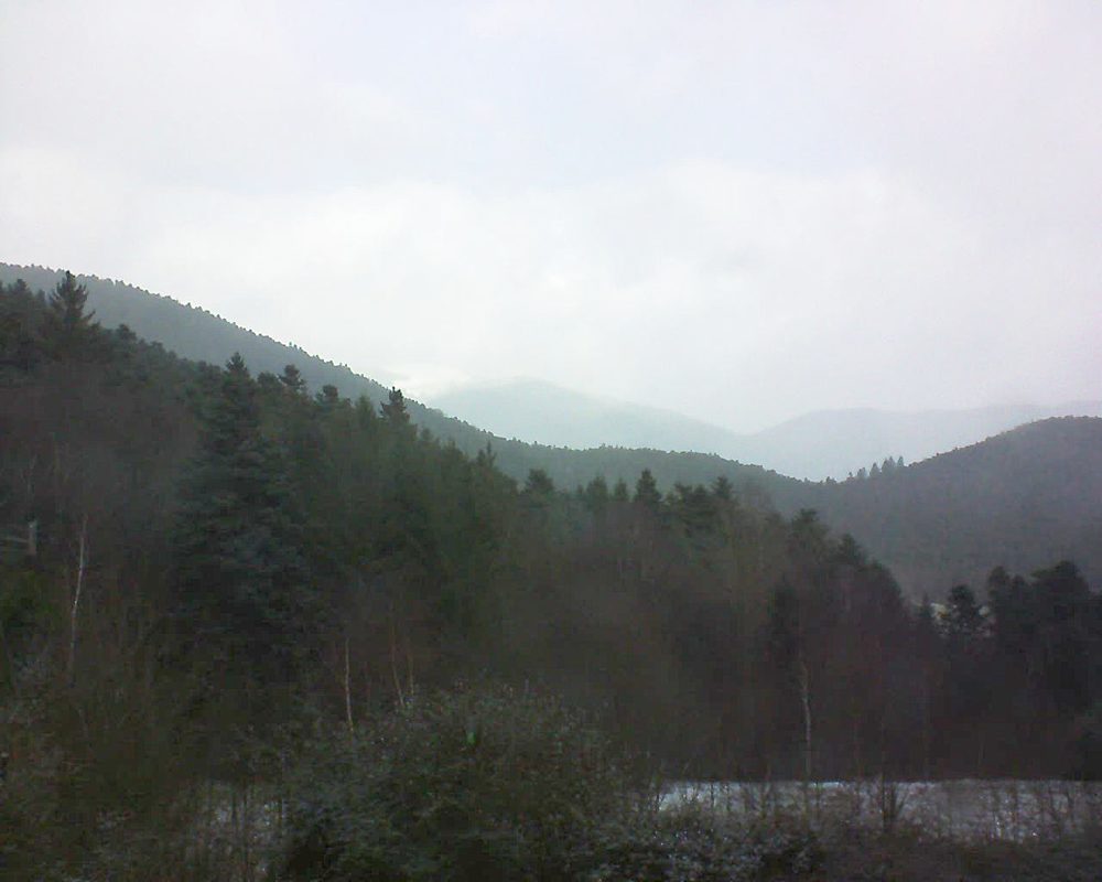 Le petit ballon vu depuis le Domaine Langmatt à Murbach le 12.12.2017 à 11:30 Le petit ballon (Alsace, Vosges) le 12.12.2017 à 11:30