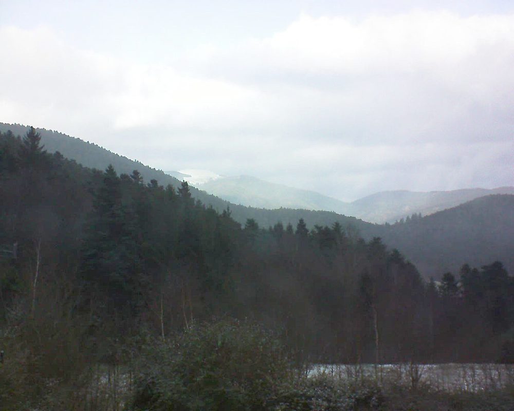 Le petit ballon vu depuis le Domaine Langmatt à Murbach le 12.12.2017 à 11:45 Le petit ballon (Alsace, Vosges) le 12.12.2017 à 11:45